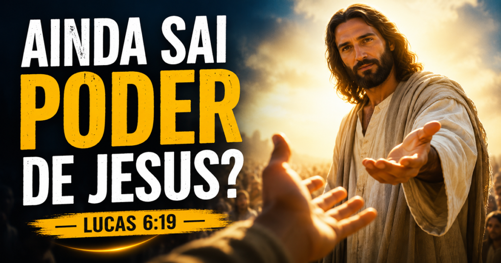 Será que ainda sai poder de Jesus? Devocional baseado em Lucas 6:19 sobre fé, cura e restauração.