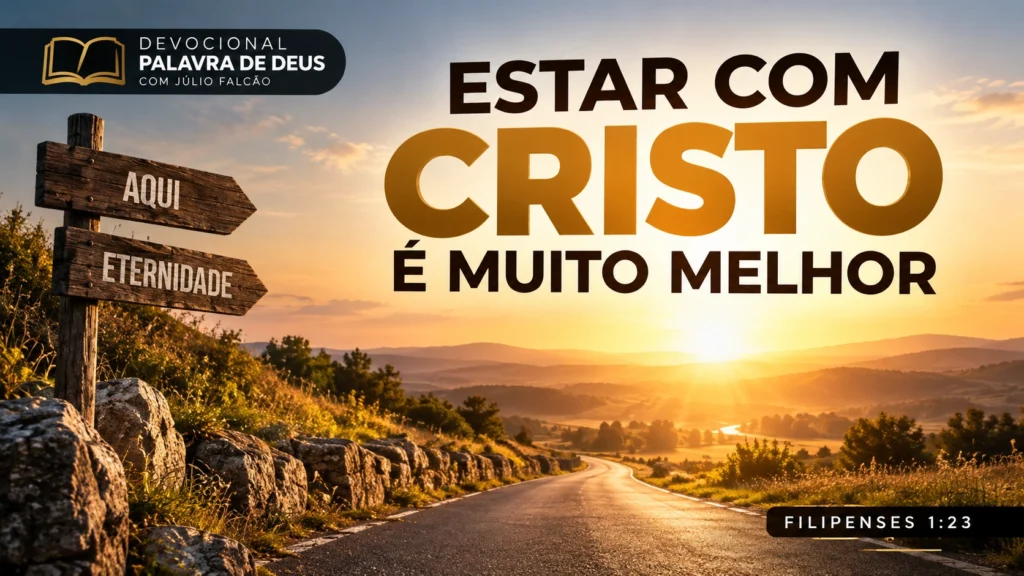 Devocional sobre Filipenses 1:23 e a esperança de estar com Cristo