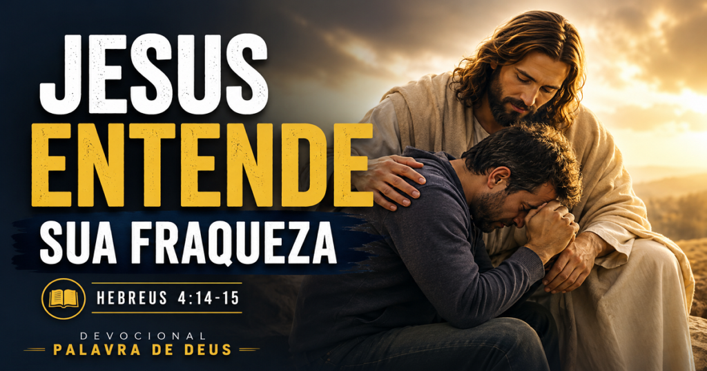 Jesus entende as nossas fraquezas - Devocional baseado em Hebreus 4:14-15