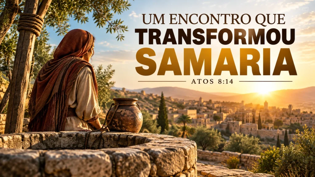 Devocional sobre o encontro de Jesus com a mulher samaritana e a chegada da Palavra de Deus a Samaria